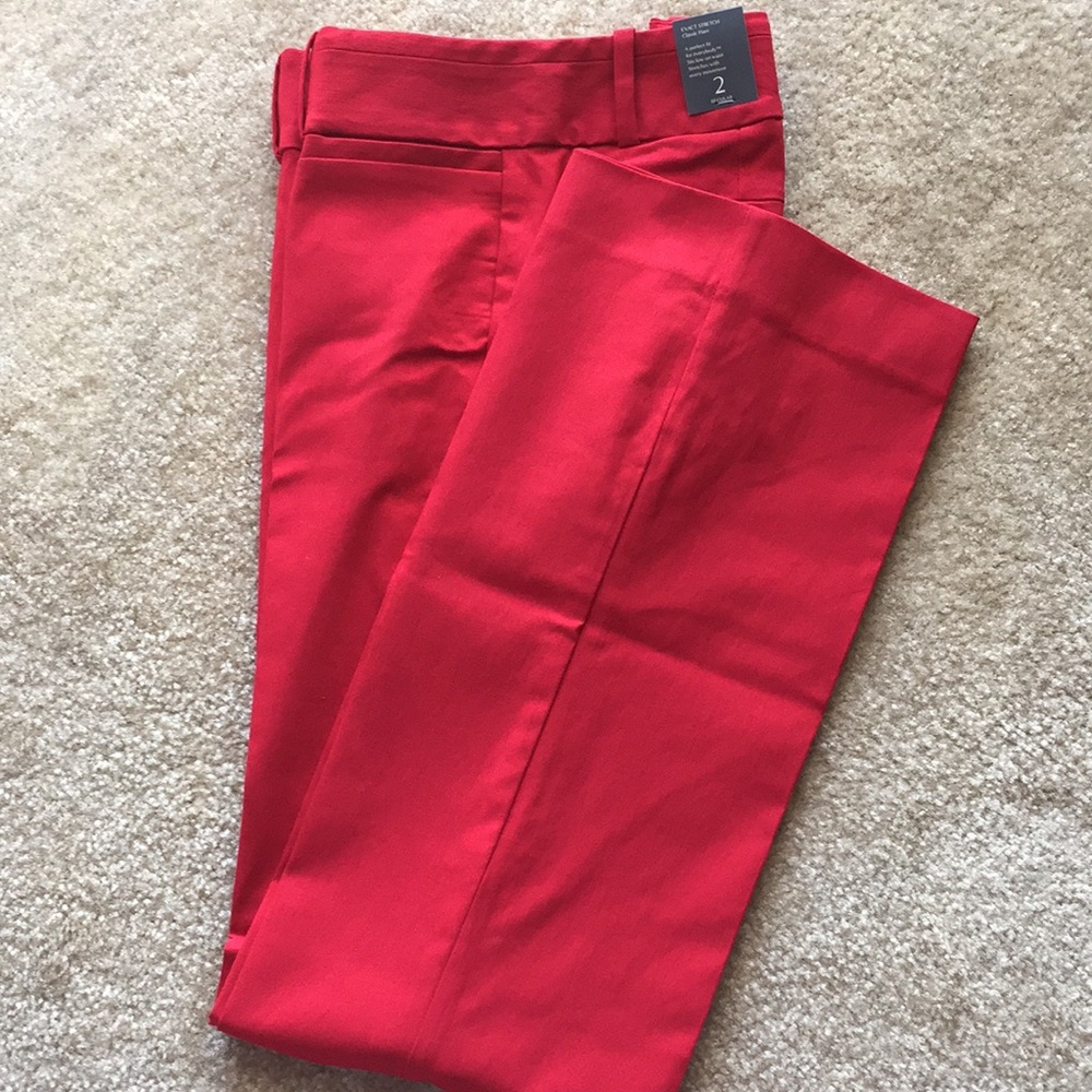 NWT Red Exact Stretch Classic Flare Pant!